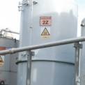 26550 litre vertical carbon steel tank.