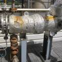 Used 4 m² (1.4571) Stainless steel horizontal 'U' tube heat exchanger.